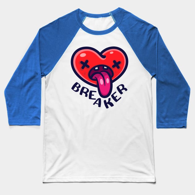 Cute Heart Breaker Funny Valentines Shirt Boys Girls Baseball T-Shirt by teeleoshirts